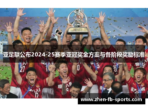 亚足联公布2024-25赛季亚冠奖金方案与各阶段奖励标准 亚足联公布2024-25赛季亚冠奖金方案与各阶段奖励标准